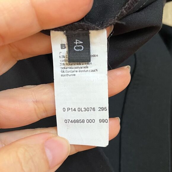 LES COPAINS Casual Slim Tapered Leg Pants In Black S - Picture 13 of 16